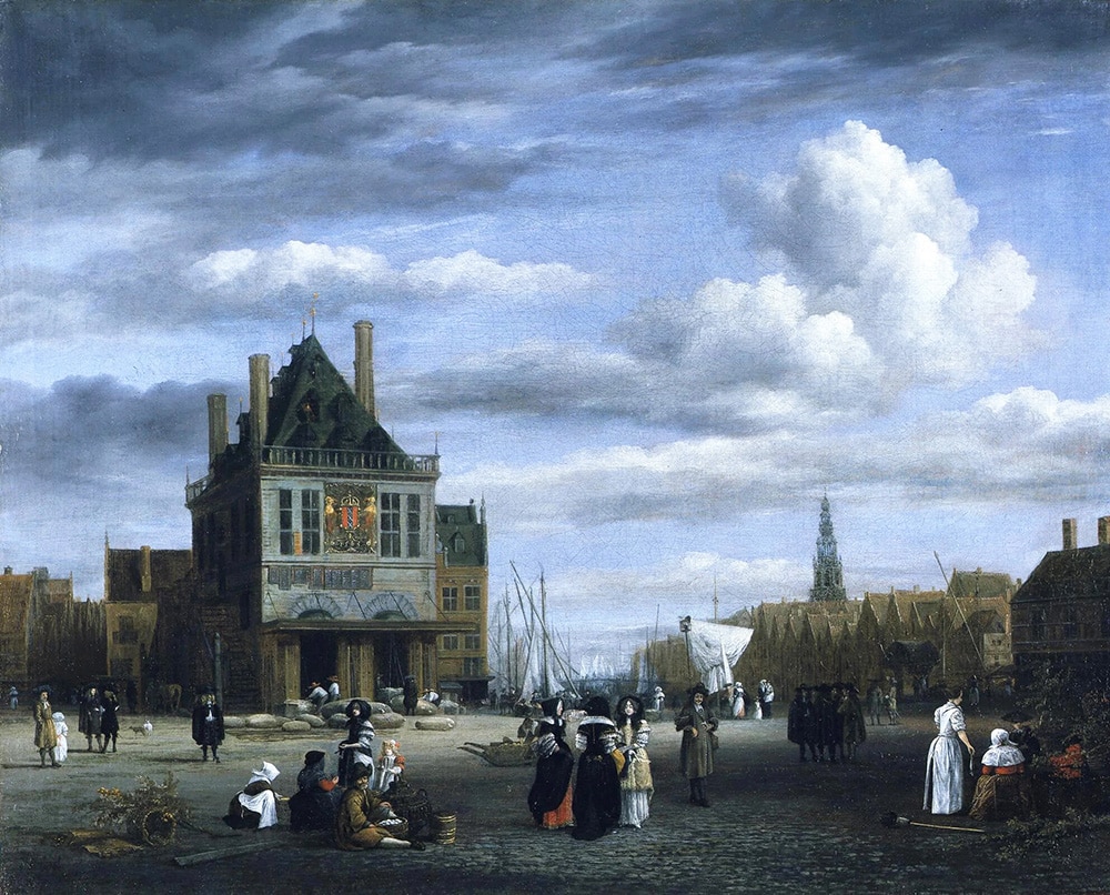 Jacob van Ruisdael, La place du Dam à Amsterdam.